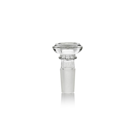 GRAV Essential Bong Bowl 14mm, Clear Borosilicate Glass, Front View on Seamless White
