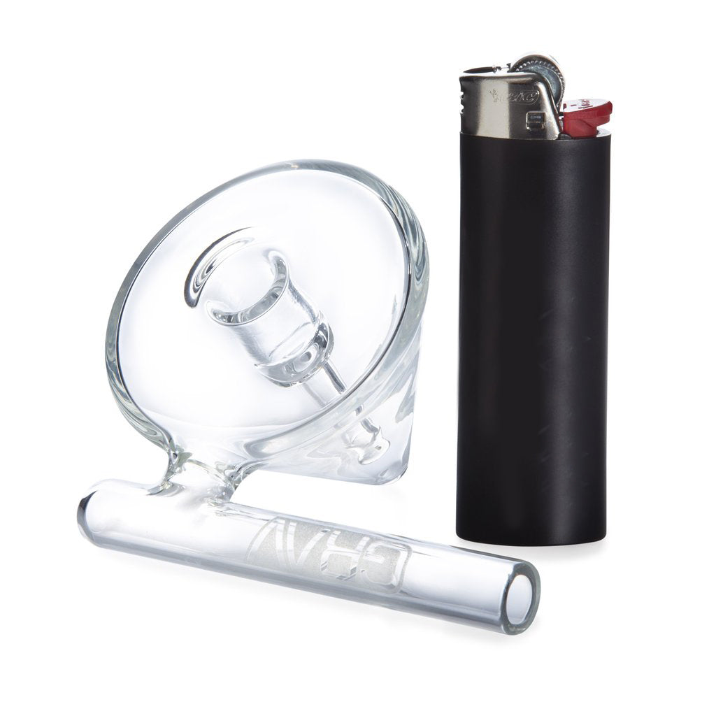 GRAV Conical Pocket Bubbler for Dry Herbs and Concentrates with 10mm Joint, Side View