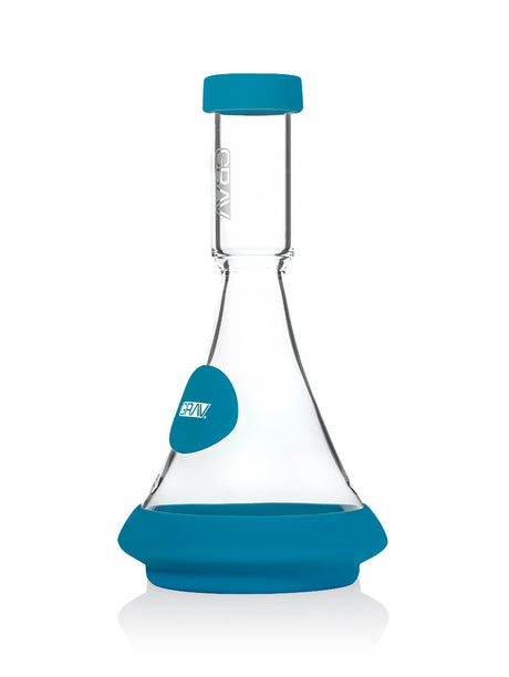 GRAV Deco Beaker in Silicone with Blue Accents - Front View on White Background