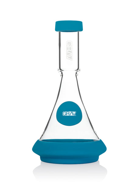 GRAV Deco Beaker in Silicone with Slit-Diffuser Percolator, Front View on White Background