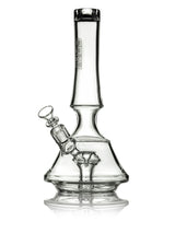 GRAV Empress Water Pipe, clear borosilicate glass bong, 14mm joint, front view on white