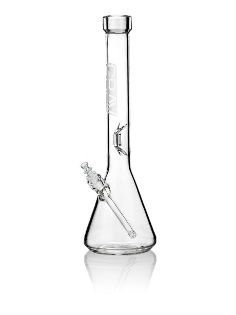 GRAV Extra Large Clear Beaker Bong with Slit-Diffuser Percolator - Front View