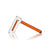 GRAV Hammer Bubbler in Amber - Side View on White Background, Borosilicate Glass, Easy to Clean