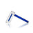 GRAV Hammer Bubbler in Blue - Side View on White Background, Borosilicate Glass