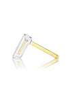 GRAV Hammer Bubbler in Fumed Color Changing, Side View on White Background