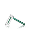 GRAV Hammer Bubbler in Lake Green with clear beaker base and side angle view