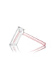 GRAV Hammer Bubbler in Pink - Borosilicate Glass with Deep Bowl - Side View