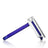 GRAV Hammer Style Bubbler with Blue Accents, Side View on White Background