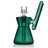 GRAV Hourglass Pocket Bubbler in Lake Green with 10mm Joint - Front View on White Background