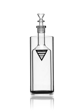 GRAV Large Gravitron Bong Clear Glass with 18-19mm Joint Size Front View