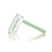 GRAV Mini Hammer Bubbler in Mint Green - Side View on White Background