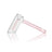 GRAV Mini Hammer Bubbler in Pink, Borosilicate Glass, Side View on Seamless White Background