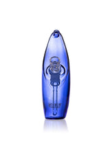 GRAV Rain Bubbler in Blue with Slit-Diffuser Percolator - Front View on White Background