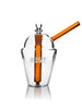 GRAV Slush Cup Bong in Amber, Durable Borosilicate Glass, 14mm Joint - Front View
