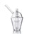 Clear GRAV Slush Cup Bong made of Borosilicate Glass with 14mm Joint - Front View