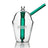 GRAV Slush Cup Bong in Lake Green with Borosilicate Glass - Front View