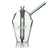 GRAV Slush Cup Bong in Smoke Color with Borosilicate Glass, Front View on White Background