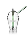 GRAV Slush Cup Bong in Smoke Color with Borosilicate Glass, Front View on White Background