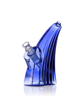 GRAV Wave Bubbler in Blue with Slit-Diffuser Percolator - Side View on White Background