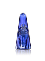 GRAV Wave Bubbler in Blue with Slit-Diffuser Percolator, Front View on White Background