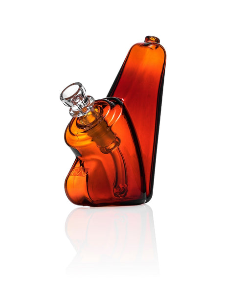 GRAV Wedge Bubbler in Blue - Side View with Slit-Diffuser Percolator for Dry Herbs