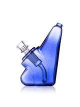 GRAV Wedge Bubbler in Light Cobalt, Side View, Compact Design with Slit-Diffuser for Dry Herbs