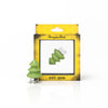 Honeybee Herb Tree Top Spinner Carb Cap in Green for Dab Rigs, Front View on Branded Packaging