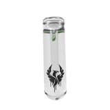Green Phoenix Bubbler by Valiant Distribution, Compact 5" Borosilicate Glass, Front View