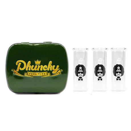 DGT Dr. Greenthumb Glass Tips 3 Pack with Green Carrying Case - Front View
