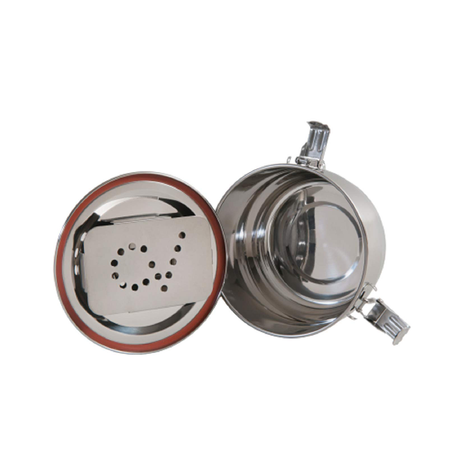 FreshStor CVault Storage Case Large - XS Twist open view showing airtight seal and humidity control