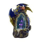 Fantasy Enchanted Backflow Incense Burner with Mystical Dragon Design - Front View