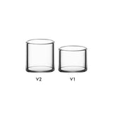 VLAB Halo Quartz Inserts for Cold Start Dabbing, 2 Sizes, Front View on White Background