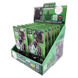 Hemp Leaf Shaped Vent Clip Air Fresheners on Display, Assorted Fragrances, Front View