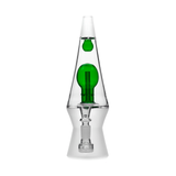 Hemper 70's XL Bong in Green, Front View, 10-inch Height with 14mm Joint