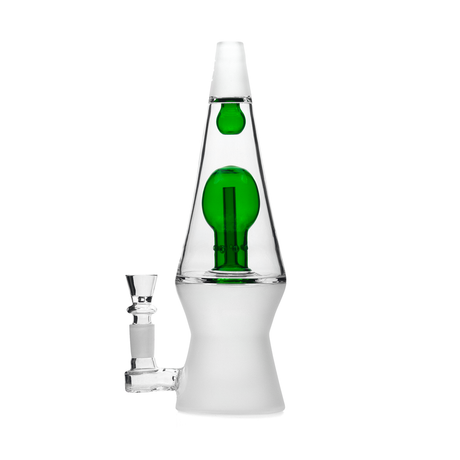 Hemper 70's XL Bong in green with a 14mm joint and deep bowl, front view on white background