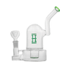 Hemper Bell Rig in Green - Compact 7" Glass Bong with 14mm Joint - Front View