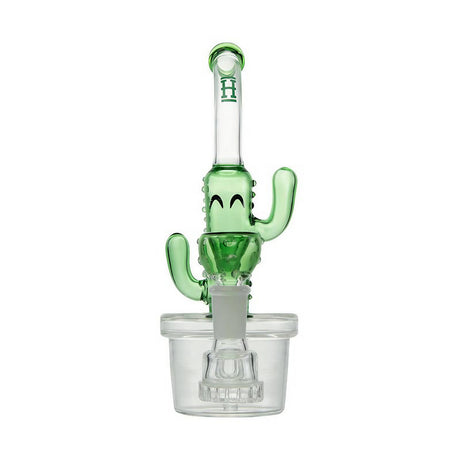 Hemper Cactus Jack Bong with Disc and Showerhead Percolator, 7" Tall, 14mm Joint, Front View