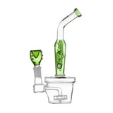 Hemper Cactus Jack Water Pipe, 7" tall, 14mm female joint, with showerhead percolator, front view on white background