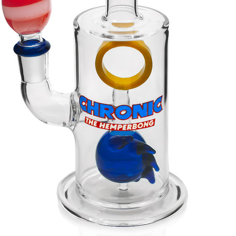 Hemper Chronic Bong front view with blue accents and bold CHRONIC logo