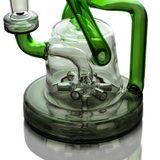 Hemper Cyberpunk XL Recycler Bong with intricate glass design, 12" height, angled close-up view
