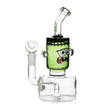 Hemper Dankenstein Water Pipe in Borosilicate Glass with Straight Design - Front View