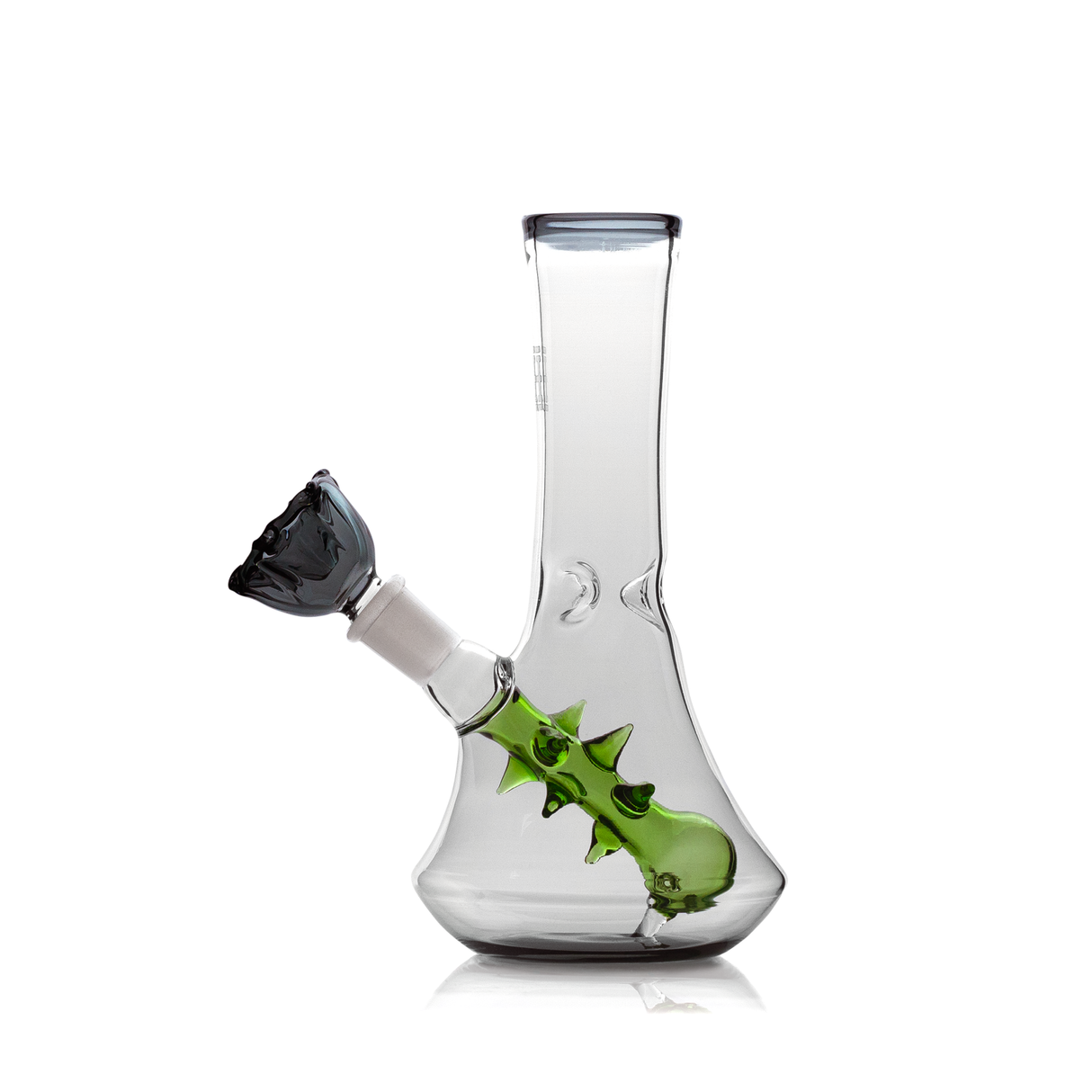Hemper Flower Vase Bong front view with glass-on-glass joint and decorative accents