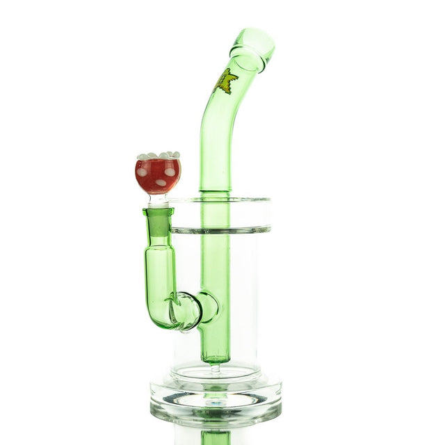 Hemper Gaming Bong XL in vibrant green with deep bowl and angled neck, front view on white background
