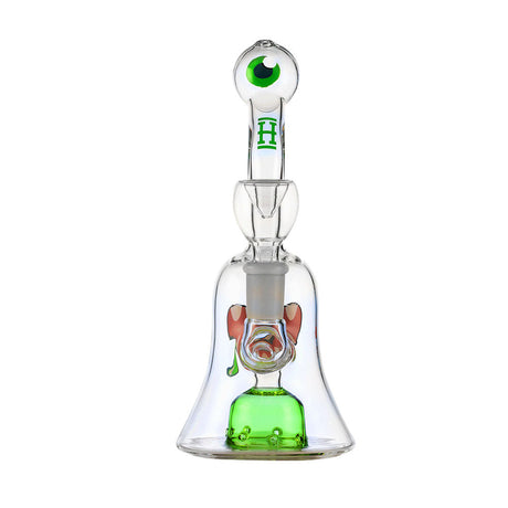 Hemper Hiclops Monster Water Pipe - 7.5" tall with Showerhead Percolator - Front View