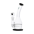 Hemper Inline Rig dab rig with in-line percolator, 7" height, and 14mm joint, front view on white background