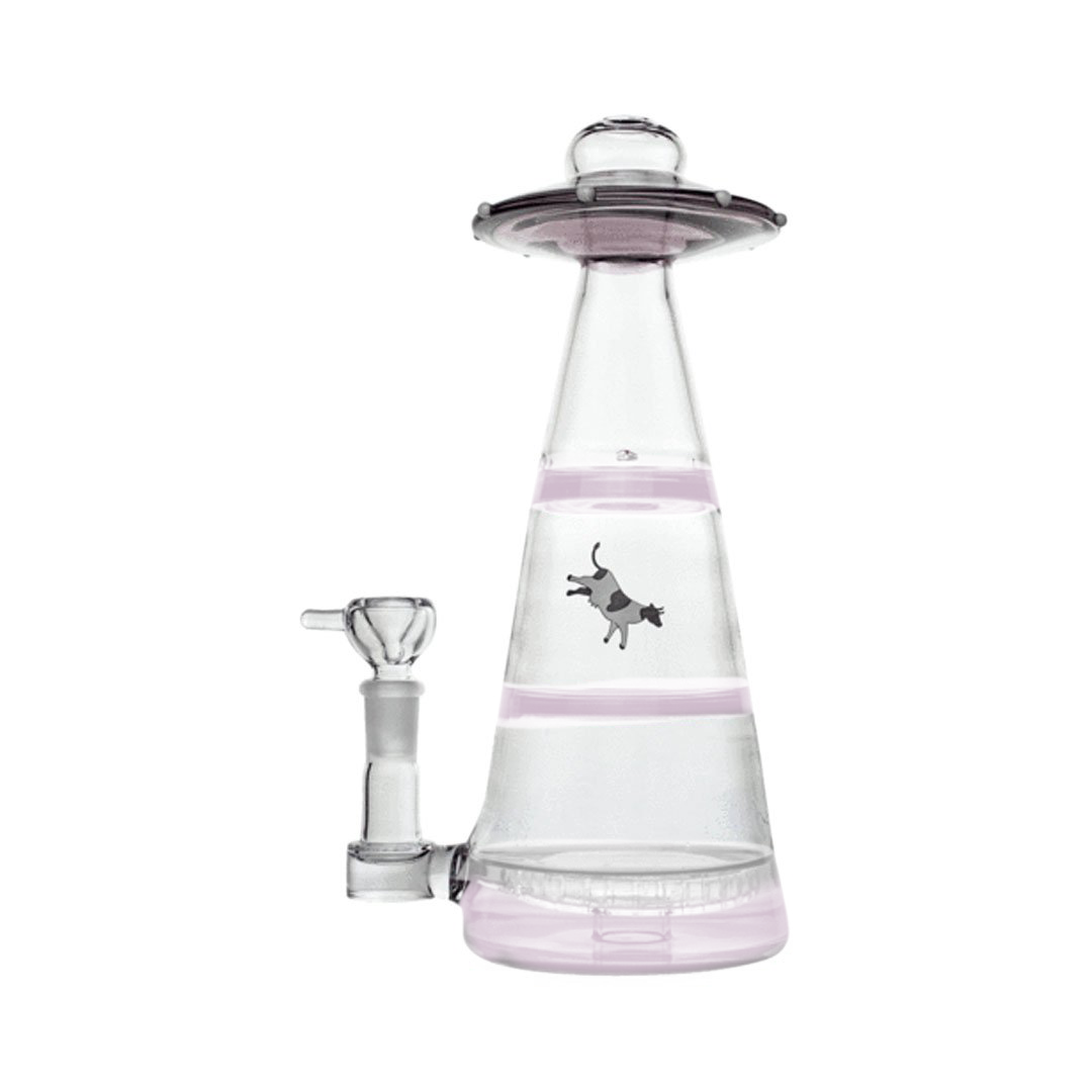 Hemper Mothership XL Bong in Pink with 14mm Joint, Front View on White Background