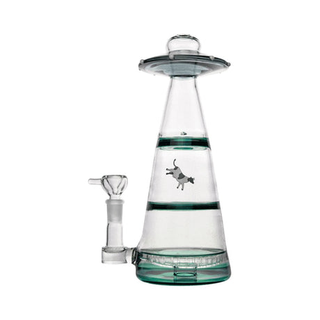 Hemper Mothership XL Bong in Teal with Deep Bowl, Front View on White Background