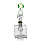 Hemper Puck Rig with Disc Percolator and Quartz Banger - Front View on White Background