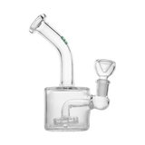 Hemper Puck Rig with Disc Percolator and 14mm Female Joint - Front View on White Background
