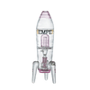 Hemper Rocket Ship XL Bong in Pink, Front View, with 14mm Joint and Deep Bowl